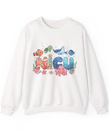 NICU & Pediatric Nurse Sweatshirt | Gildan 18000 Unisex Finding Nemo Theme Crewneck Gift
